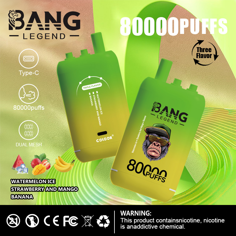High Quality Bang 80K DSK056 Factory Supply Type C Nicotine 0% 2% 3% 5% Percent - Image 2