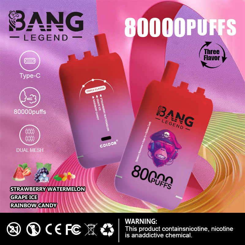 High Quality Bang 80K DSK056 Factory Supply Type C Nicotine 0% 2% 3% 5% Percent - Image 3
