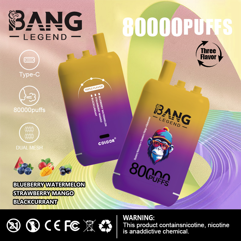 High Quality Bang 80K DSK056 Factory Supply Type C Nicotine 0% 2% 3% 5% Percent - Image 4