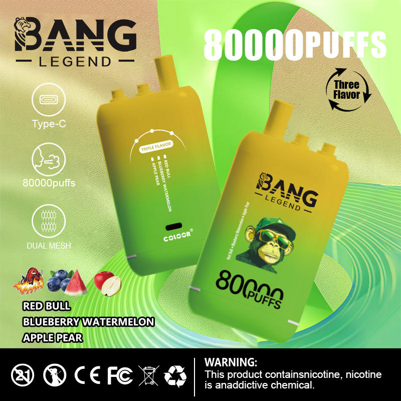 High Quality Bang 80K DSK056 Factory Supply Type C Nicotine 0% 2% 3% 5% Percent