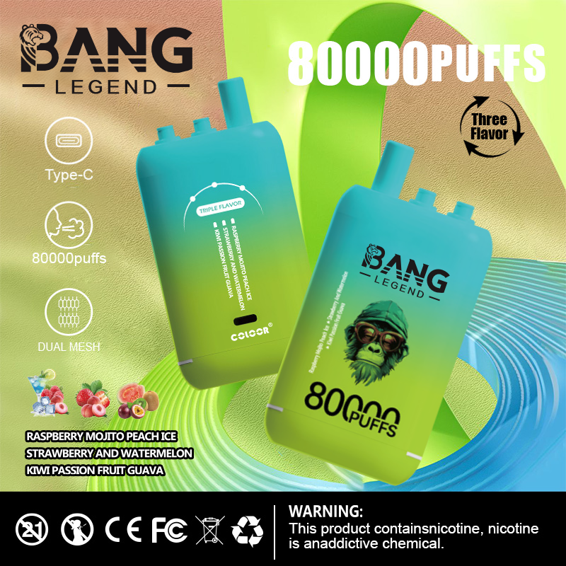 High Quality Bang 80K DSK056 Factory Supply Type C Nicotine 0% 2% 3% 5% Percent - Image 8
