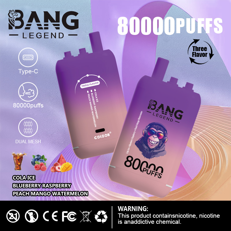 High Quality Bang 80K DSK056 Factory Supply Type C Nicotine 0% 2% 3% 5% Percent - Image 9