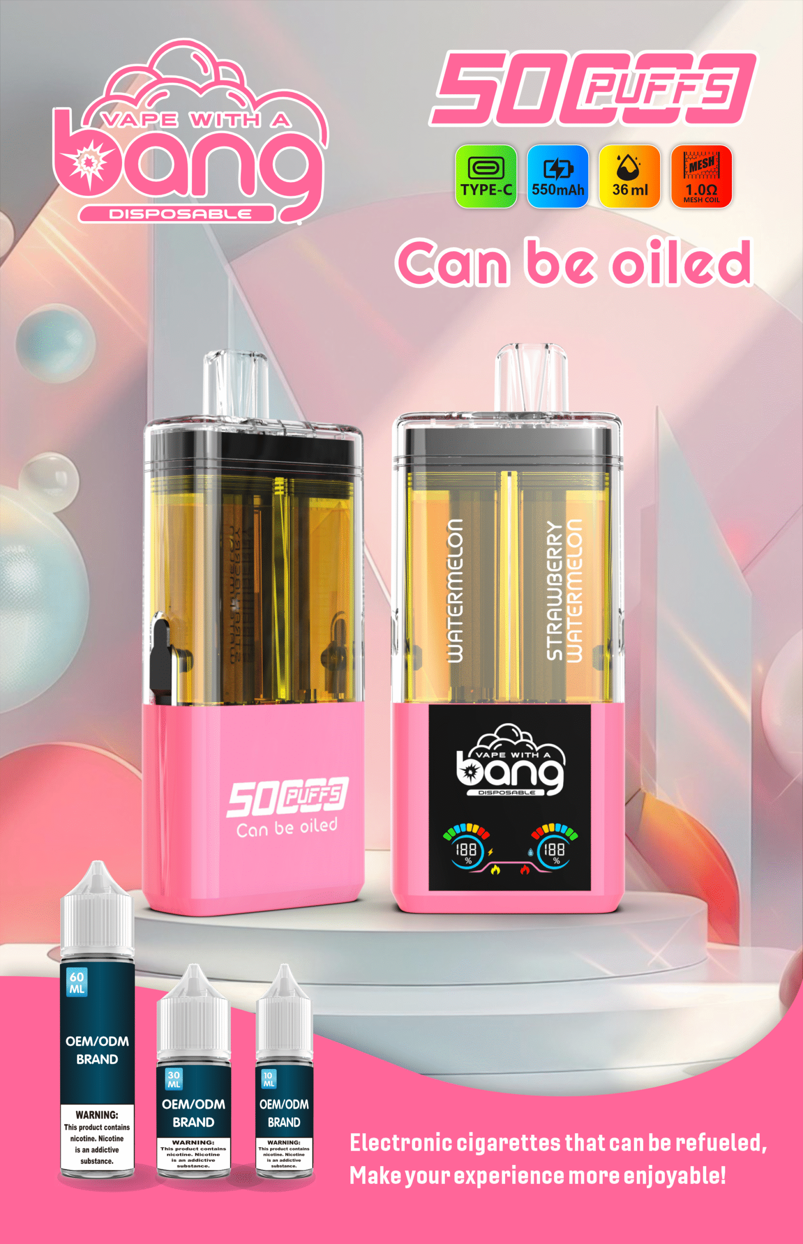 BANG B50K Puffs 12 flavoes 0% 2% 3% 5% Nicotine Disposable Vape - Image 12