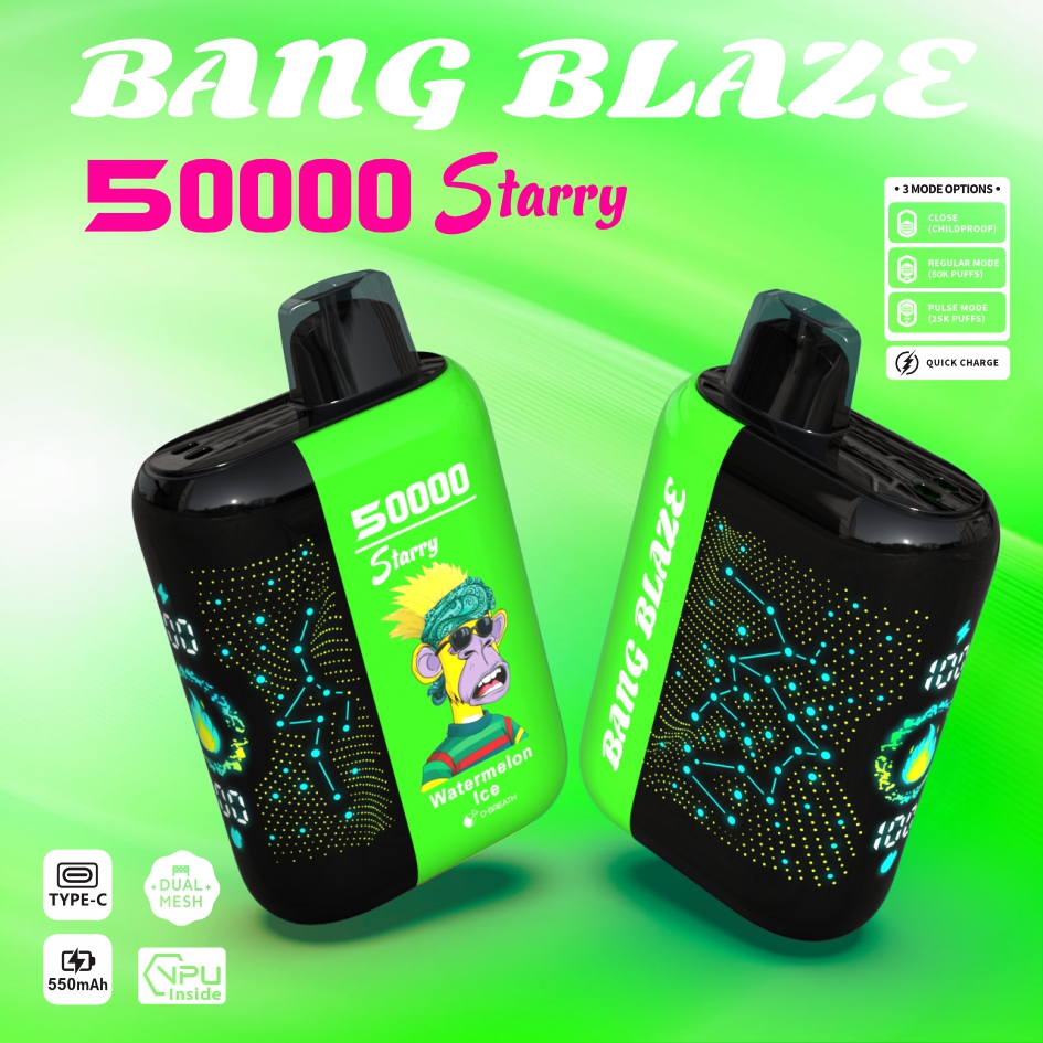 High Quality BANG BLAZE 50000 DSK053 Factory Supply TYPE C Nicotine 0% 2% 3% 5% - Image 10