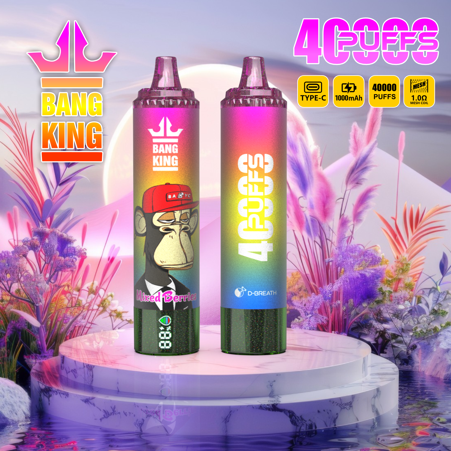 High Quality Bang 40000 DSK059 Wholesale Factory Supply TYPE C Nicotine 0% 2% 3% 5% Percent - Image 10