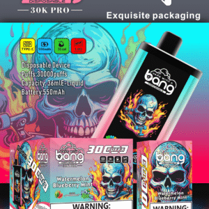 Alternative view of Bang 30000 Puffs PRO Rechargeable Wholesale Disposable Vape LED Screen Low Nicotine 0% 2% 3% 5% 16 Double Flavors 30K Big Puffs 2025 New