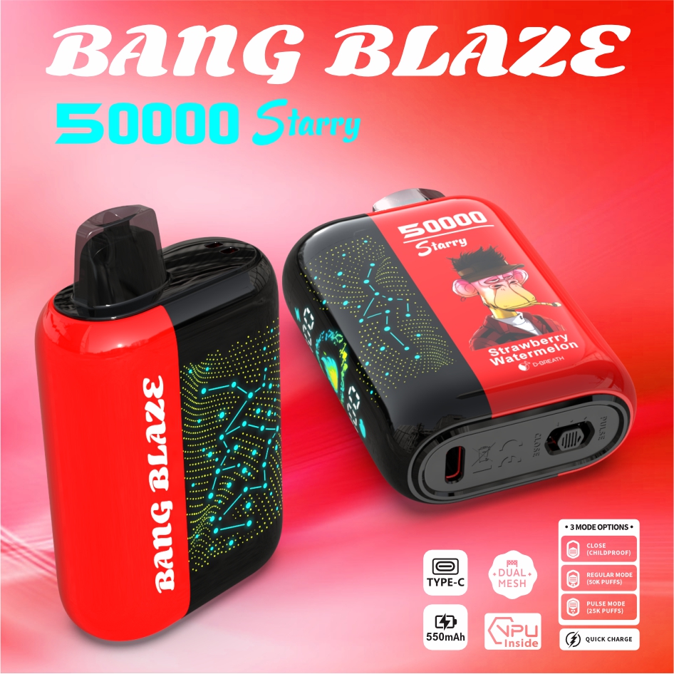 High Quality BANG BLAZE 50000 DSK053 Factory Supply TYPE C Nicotine 0% 2% 3% 5% - Image 9