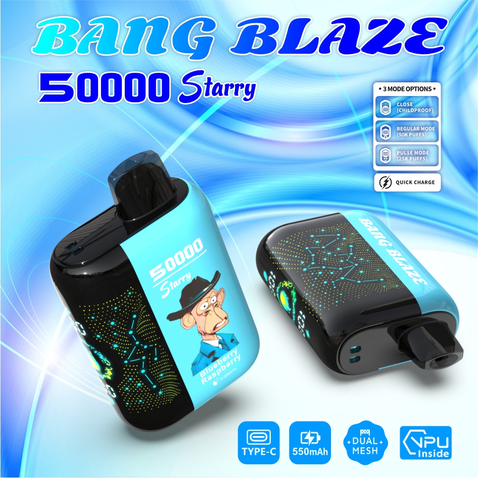 High Quality BANG BLAZE 50000 DSK053 Factory Supply TYPE C Nicotine 0% 2% 3% 5% - Image 8