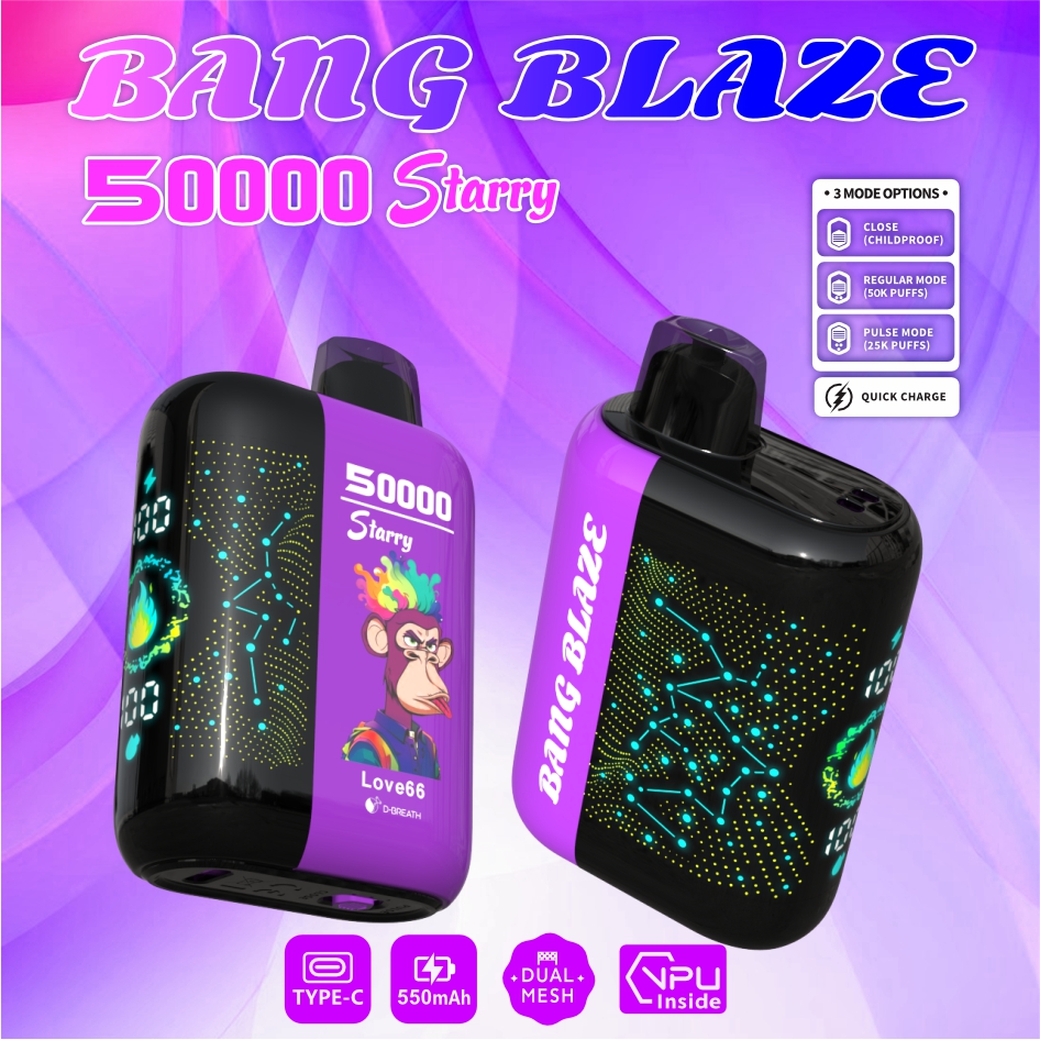 High Quality BANG BLAZE 50000 DSK053 Factory Supply TYPE C Nicotine 0% 2% 3% 5% - Image 7
