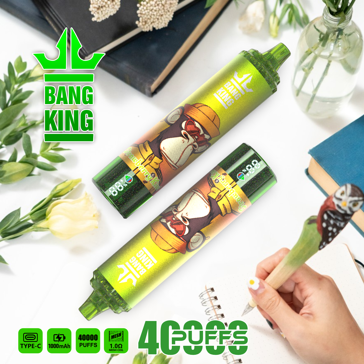 High Quality Bang 40000 DSK059 Wholesale Factory Supply TYPE C Nicotine 0% 2% 3% 5% Percent - Image 6