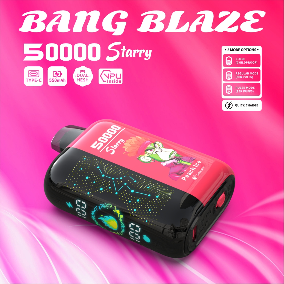 High Quality BANG BLAZE 50000 DSK053 Factory Supply TYPE C Nicotine 0% 2% 3% 5% - Image 5