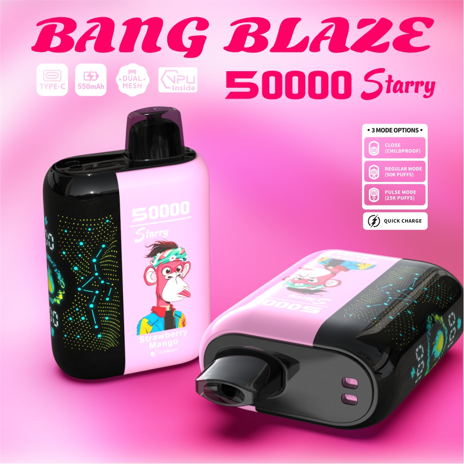 High Quality BANG BLAZE 50000 DSK053 Factory Supply TYPE C Nicotine 0% 2% 3% 5% - Image 4