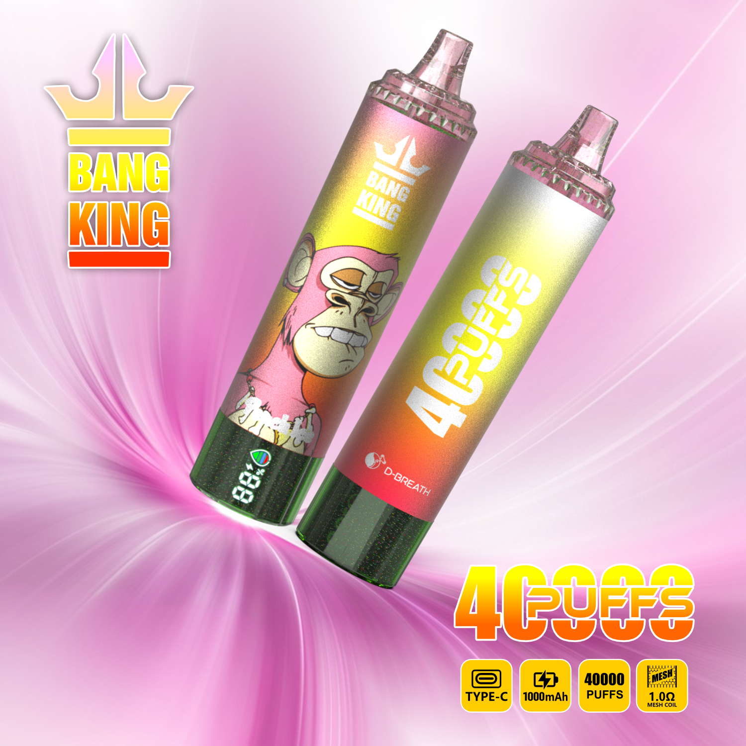 High Quality Bang 40000 DSK059 Wholesale Factory Supply TYPE C Nicotine 0% 2% 3% 5% Percent - Image 9