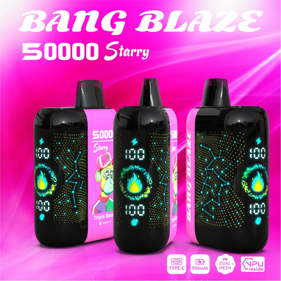 High Quality BANG BLAZE 50000 DSK053 Factory Supply TYPE C Nicotine 0% 2% 3% 5% - Image 3