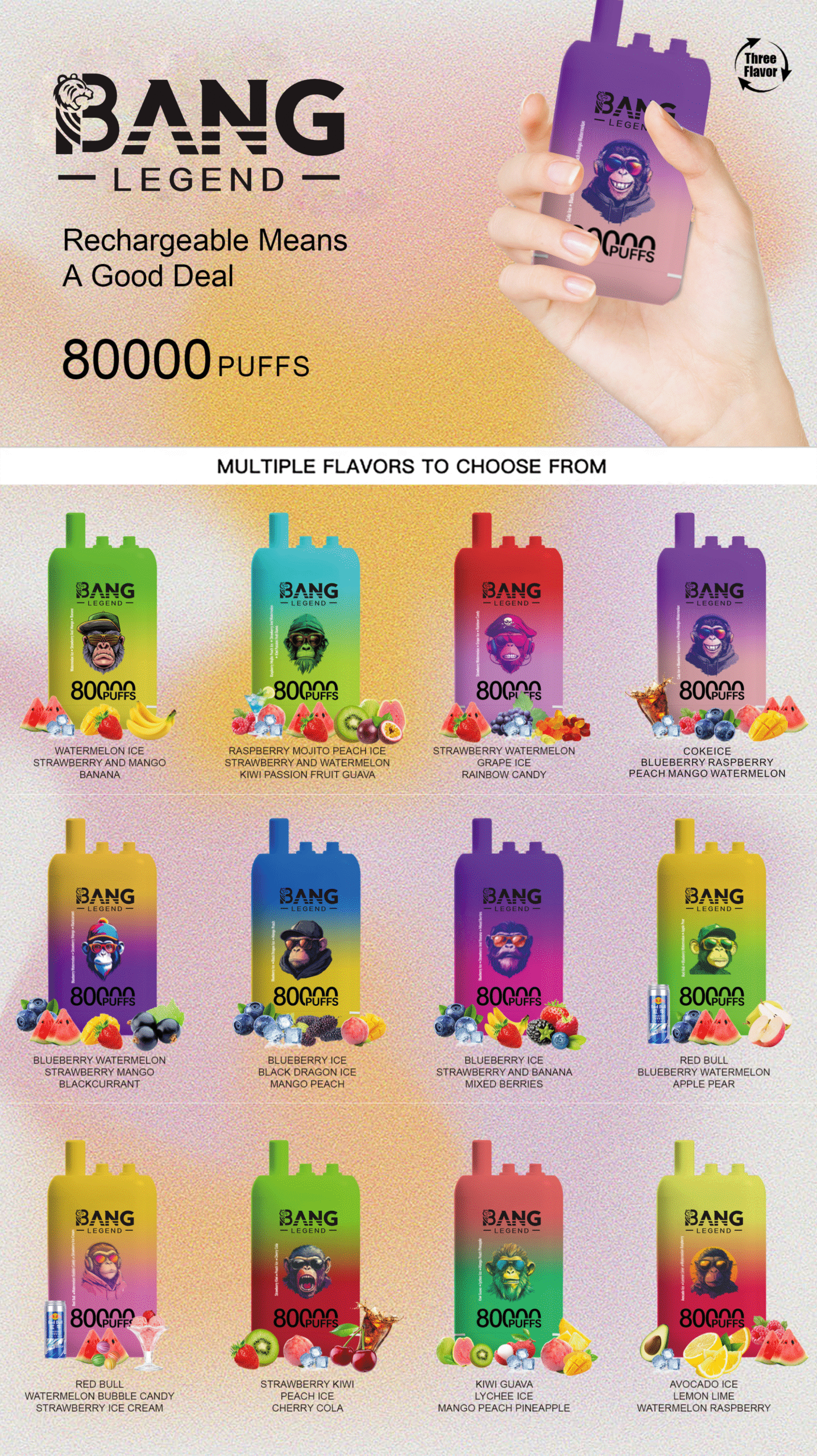High Quality Bang 80K DSK056 Factory Supply Type C Nicotine 0% 2% 3% 5% Percent - Image 13