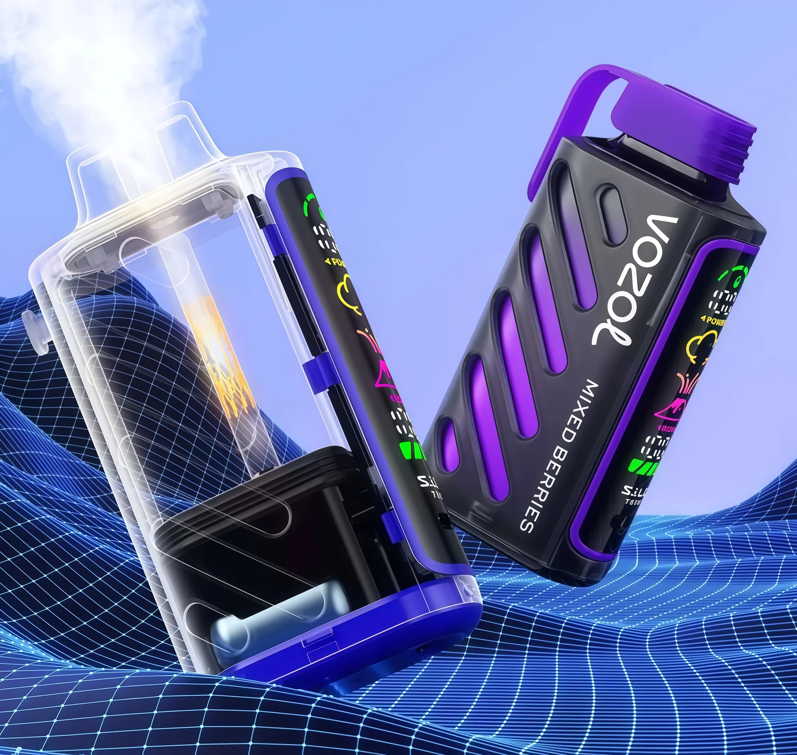 VOZOL Gear Power 20000 Puffs Wholesale Bulk Disposable Vape 5% Nicotine 13 Premium Flavors for Retailers